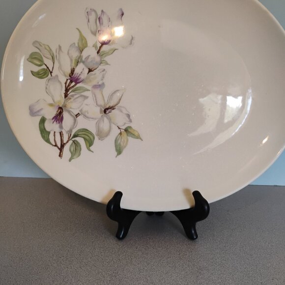 Edwin Knowles Pattern KNO637 MCM Oval Platter 15" - Picture 3 of 4